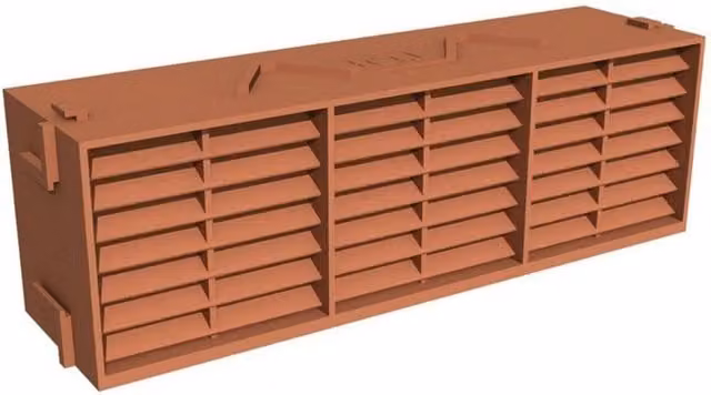 Manthorpe G930 Plastic Wall Airbrick Grille in Terracotta
