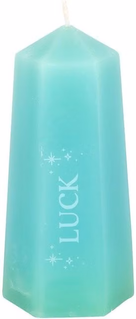 Something Different Luck Aventurine Green Pillar Candle
