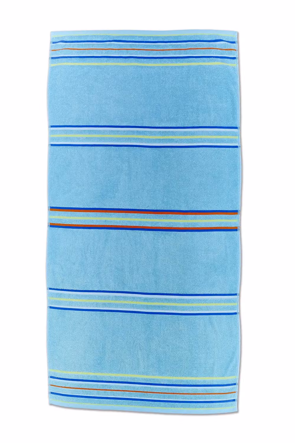 Catherine Lansfield Rainbow Cotton Beach Towel Pair, Blue and Multicolour, W: 76 cm, L: 150 cm – 2