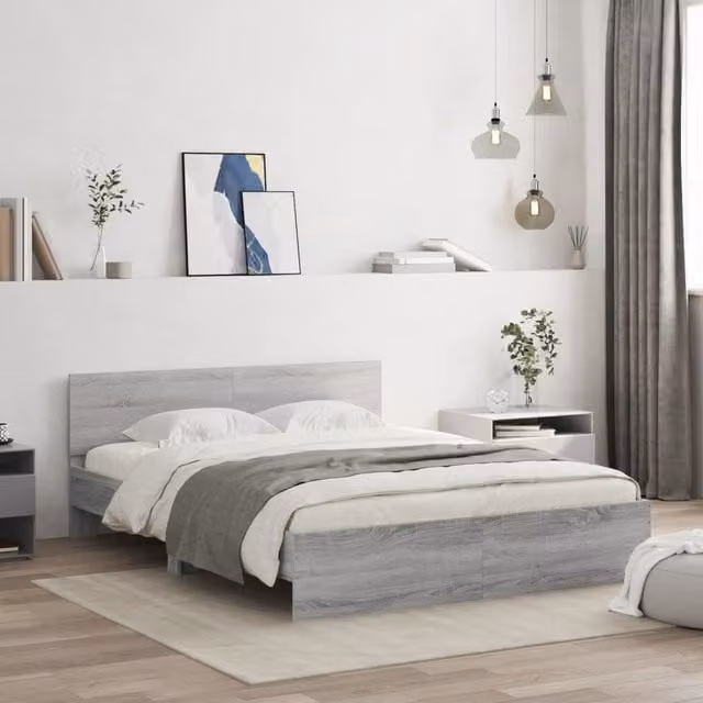 Berkfield Home Sonoma King Size Bed Frame in Grey – 1