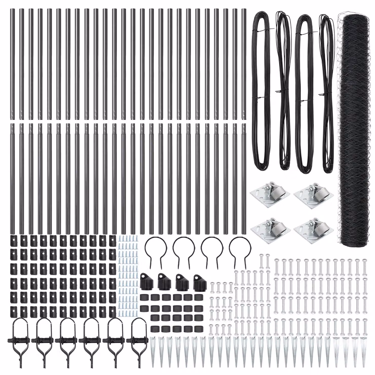 Berkfield Home Grey Hexagon Steel Fence, H: 120 cm, L: 50 m – 3