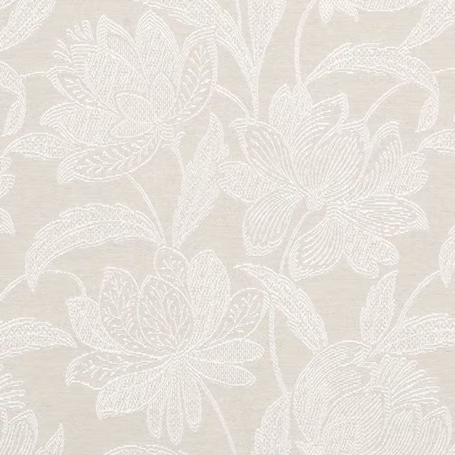 Ante Decor Zante Floral Fabric in Beige and Natural