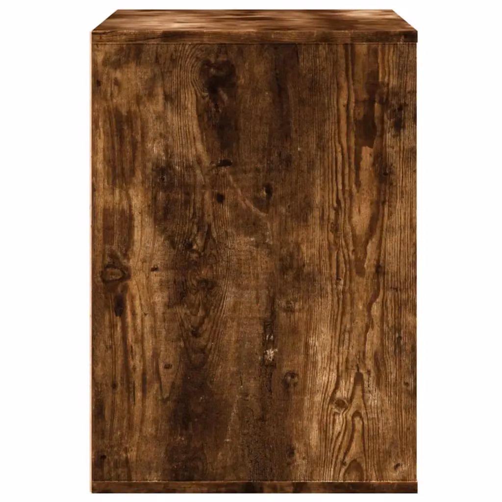 Berkfield Home Corner Chest of Drawers in Smoked Oak Brown, W: 80 cm, D: 41 cm, H: 58 cm – 4