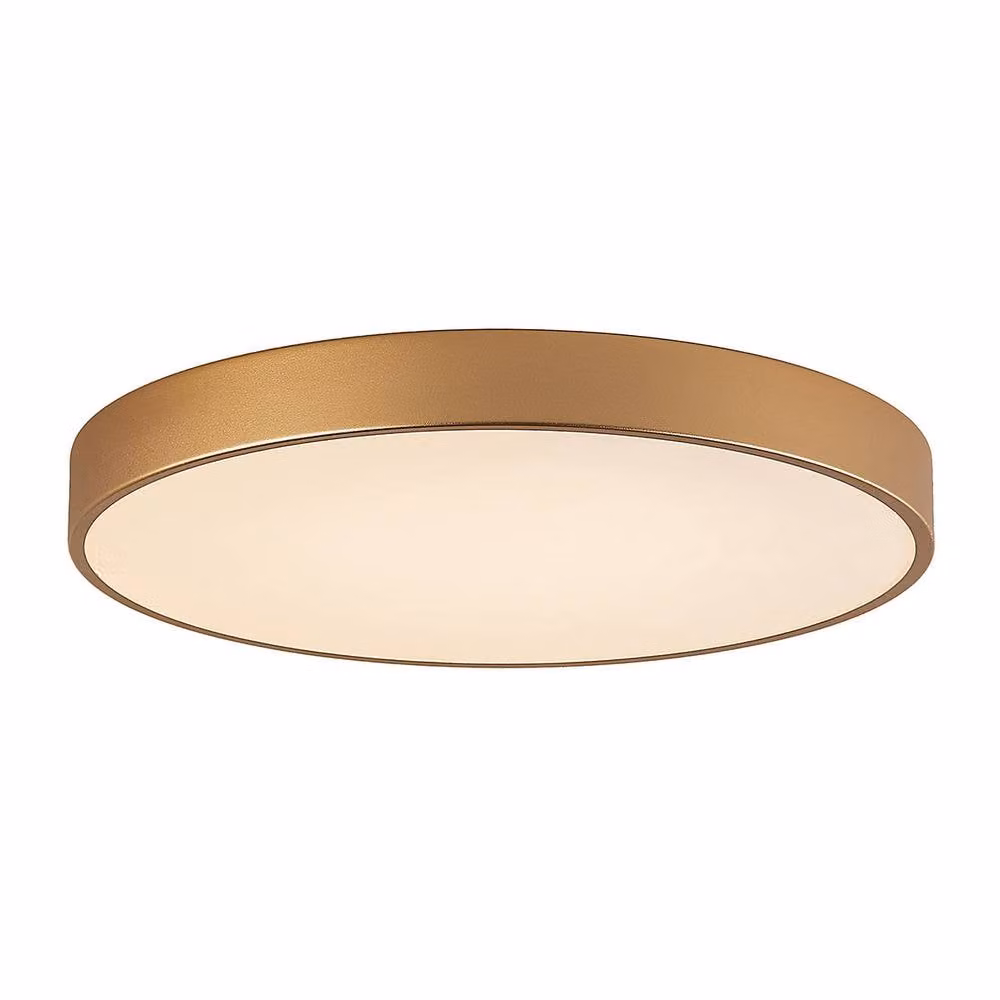Netlighting Orbital Round LED Flush Ceiling Light in Gold/Brass, Diameter: 60 cm, 4000K Neutral White – 2