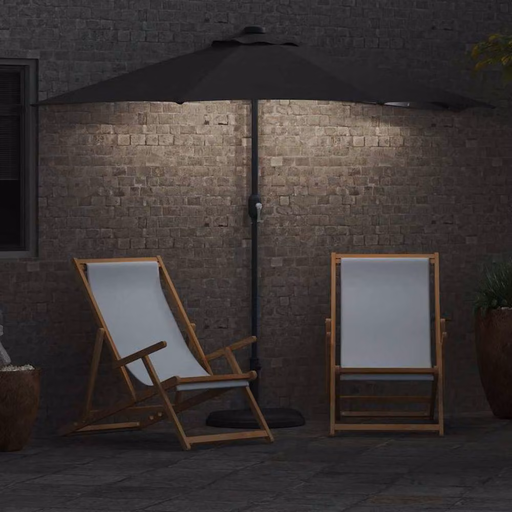 Berkfield Home Modern Large Garden Parasol in Anthracite Charcoal – 3