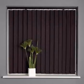 Terrys Striped Thermal Insulating Vertical Blind in Black and White
