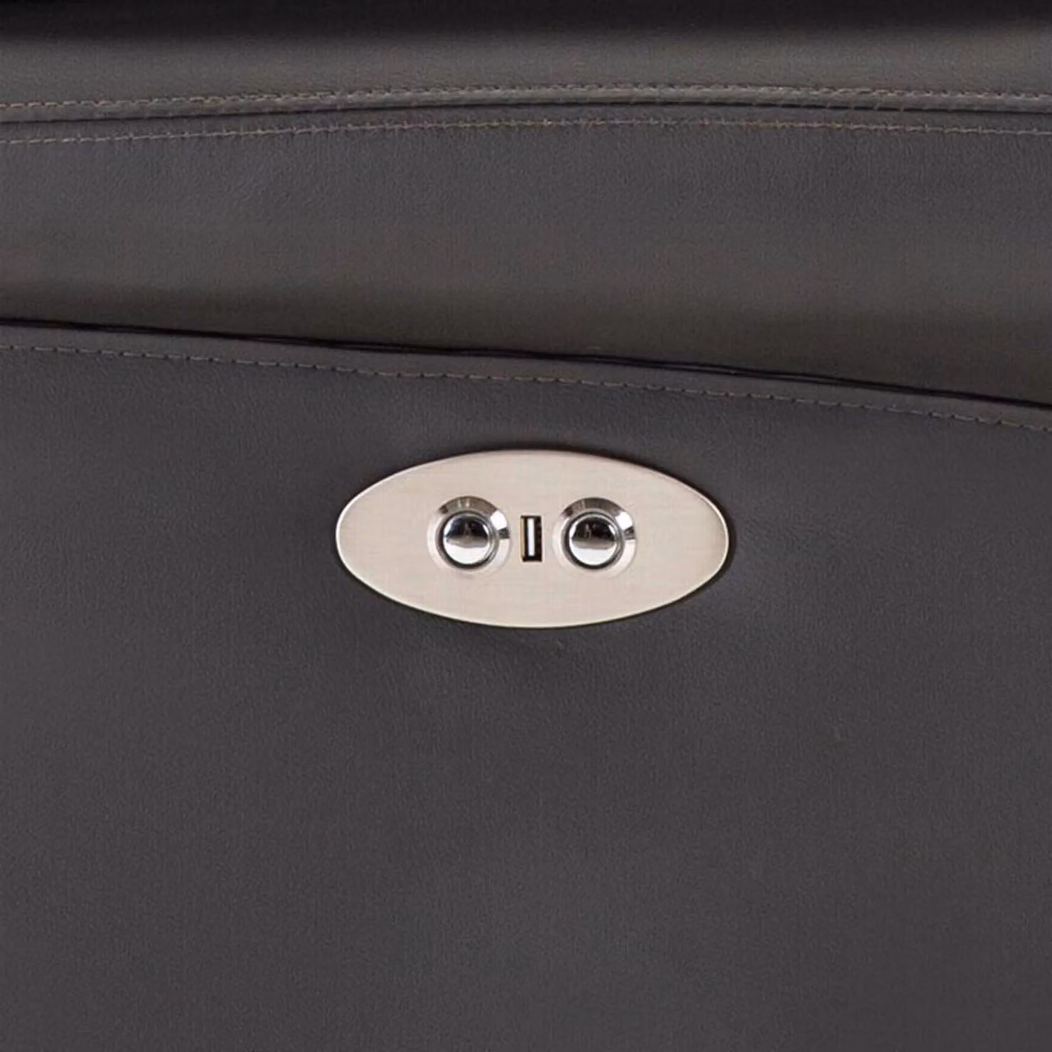 More4Homes Grey Bonded Leather Electric Wingback Recliner Chair with Integrated USB Port – 5
