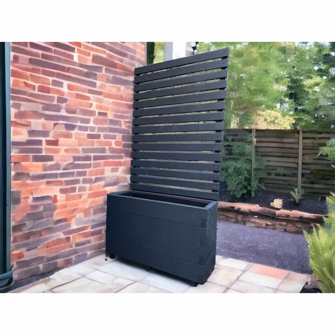 Buttercup Farm Suffolk Planter and Trellis 2 Pack, W: 40 cm, D: 240 cm, H: 180 cm – 2