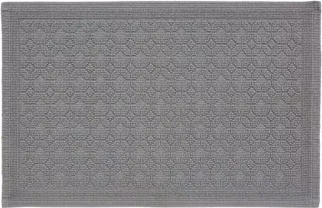 Murmur Stella Round Cotton Bath Mat in Grey and Blue