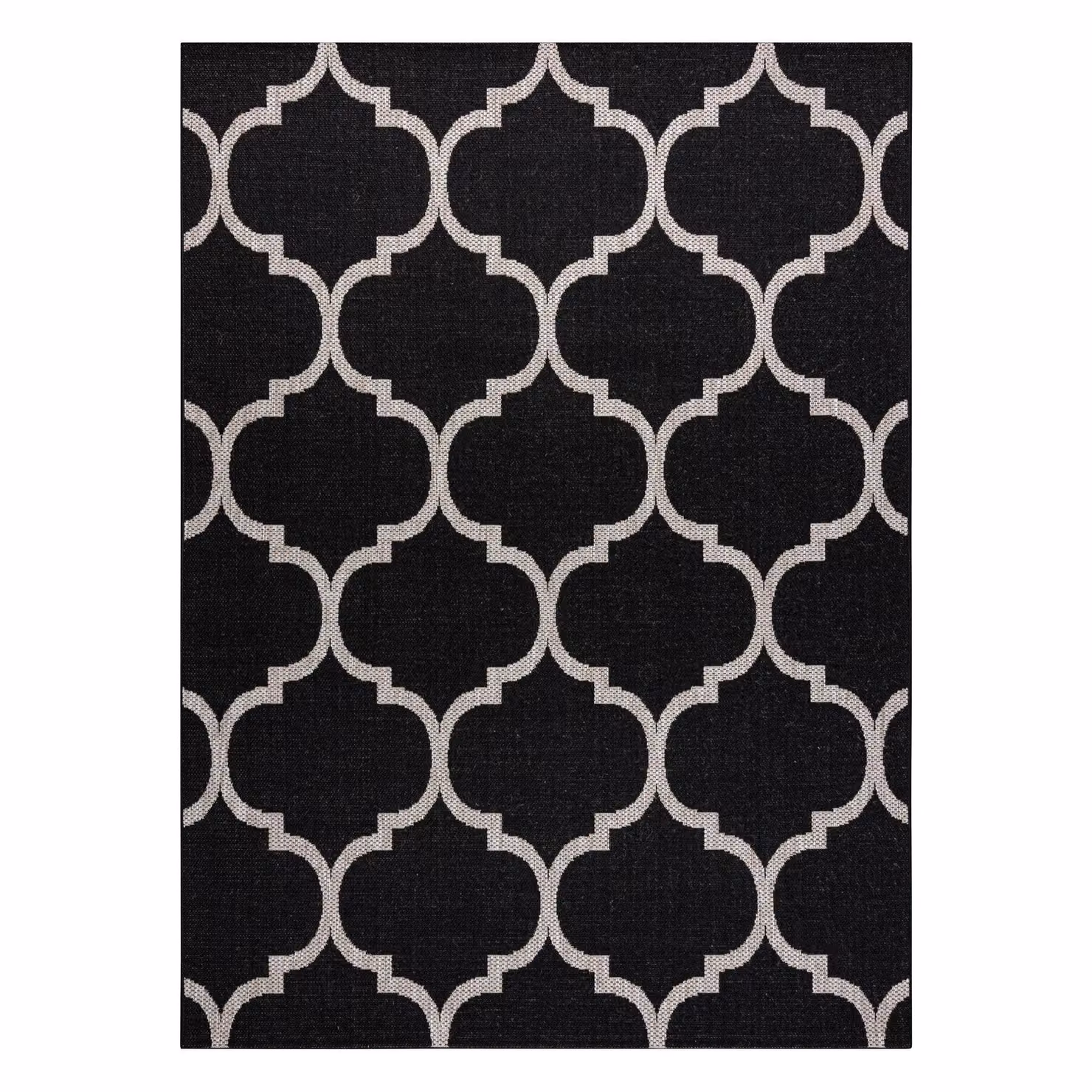 RugsX Floorlux Modern Rectangular Rug in Black, W: 60 cm, L: 110 cm – 2