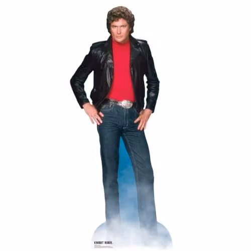 Star Cutouts Michael David Hasselhoff Knight Rider Lifesize Cardboard Cutout, Height: 190 cm – 1