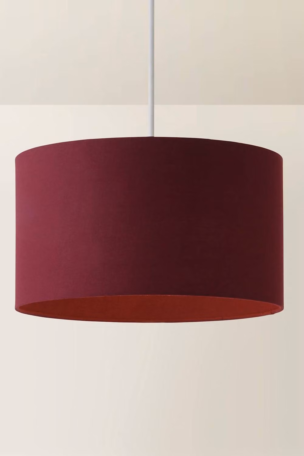 ValueLights Reni Plum Fabric Drum Ceiling Lamp Shade, Diameter: 45 cm – 2