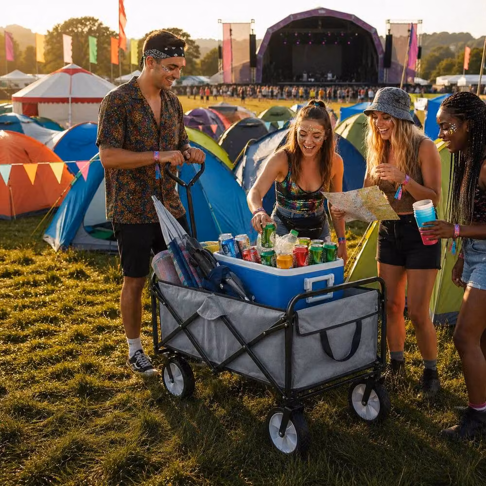 Monstershop All-Terrain Festival and Beach Drinks Trolley in Grey – 2