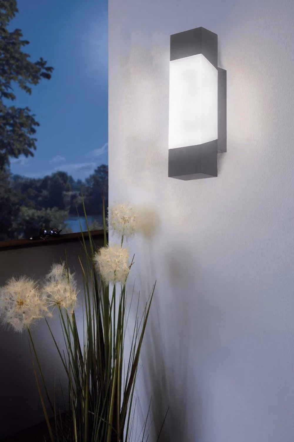 Eglo Gorzano Anthracite LED Outdoor Wall Light, Metal and Plastic, IP44, W/D/H: 29.0 x 10.5 x 10.5 cm – 2