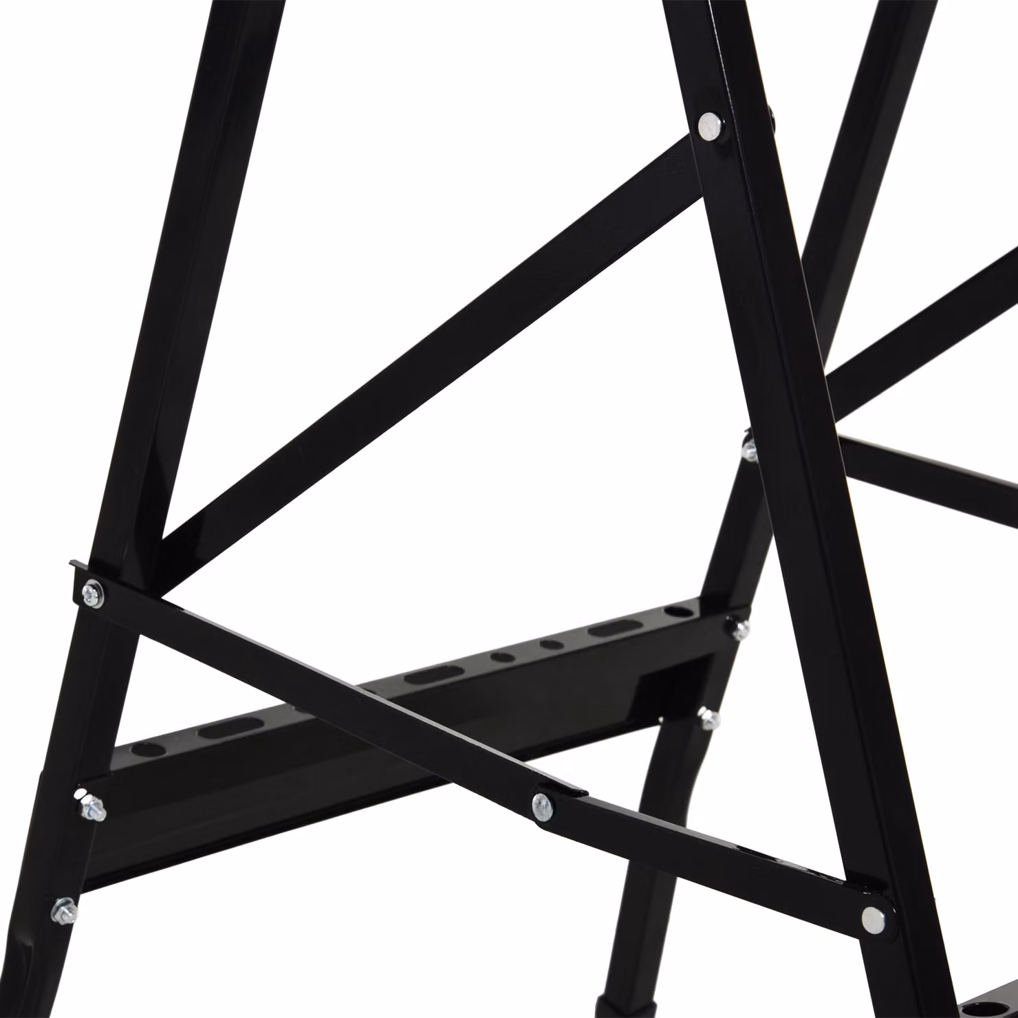 DURHAND 4-in-1 Folding Sawhorse Clamp Table with 4 Adjustable Clamping Pegs, Black – 8