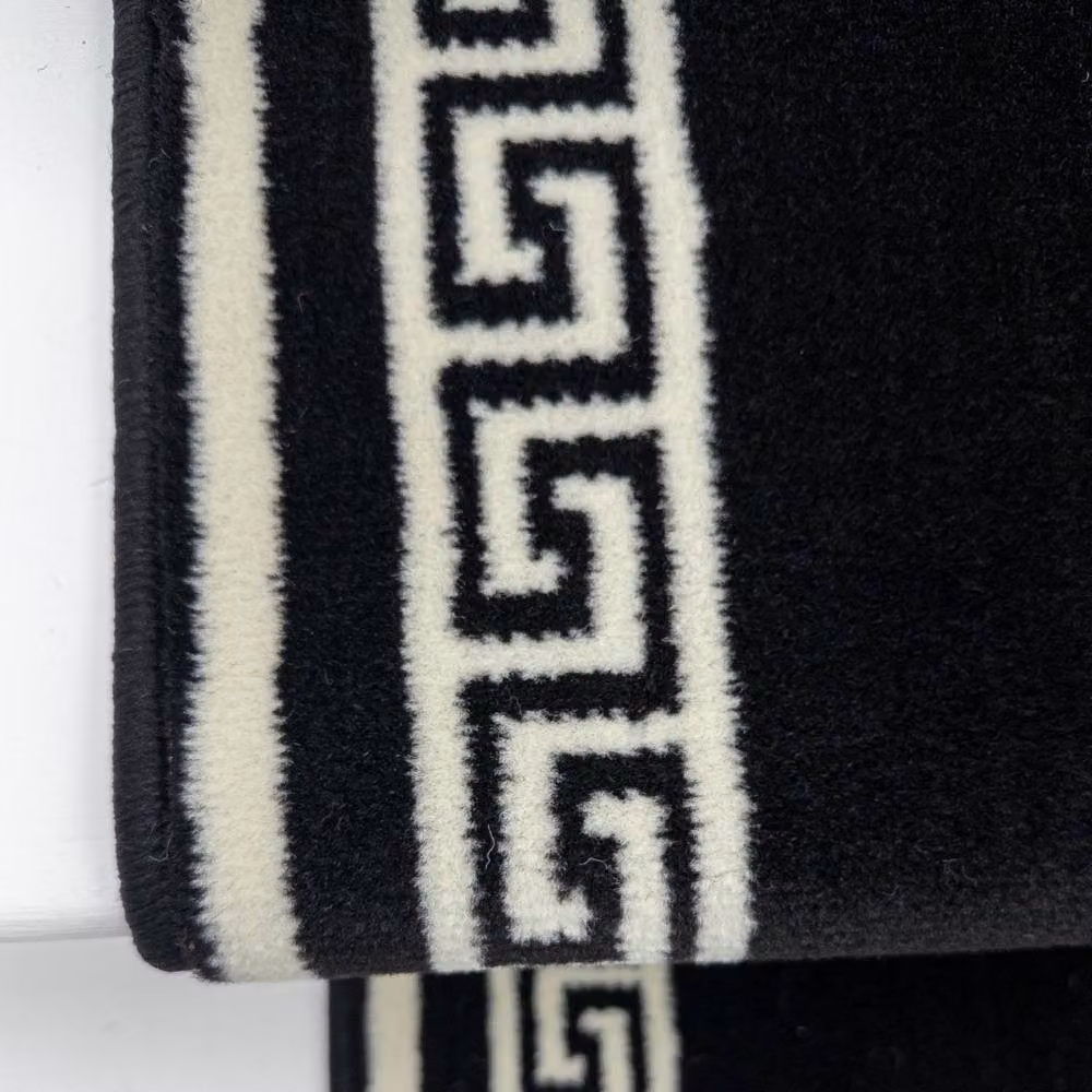 runrug Soft and Durable Stair Runner Carpet in Black, W: 70 cm, L: 570 cm – 10