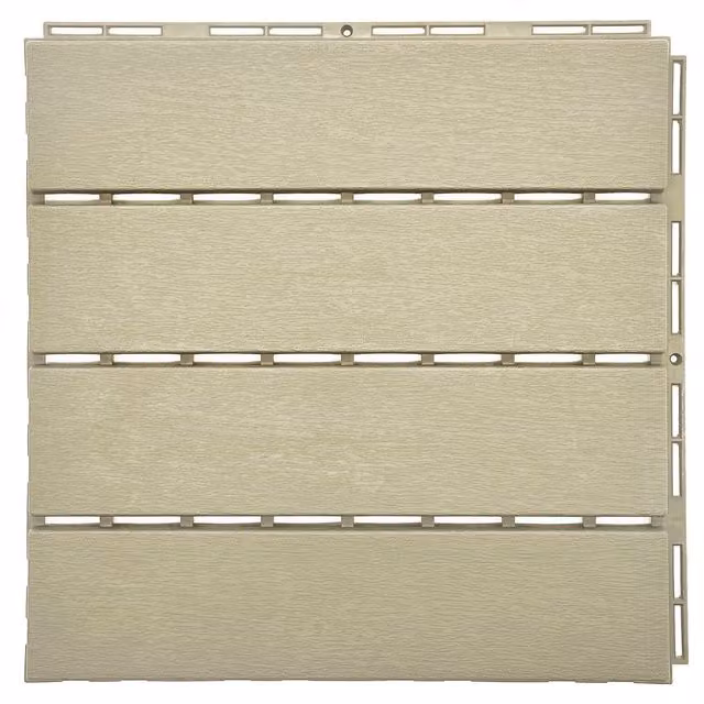 Nicoman Polydeck Decking Tiles, Beige, 12 Pack