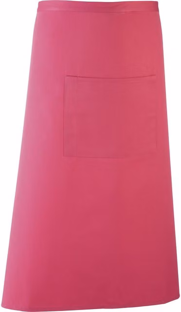 Premier Colours Pink Long Continental Style Bar Apron Workwear