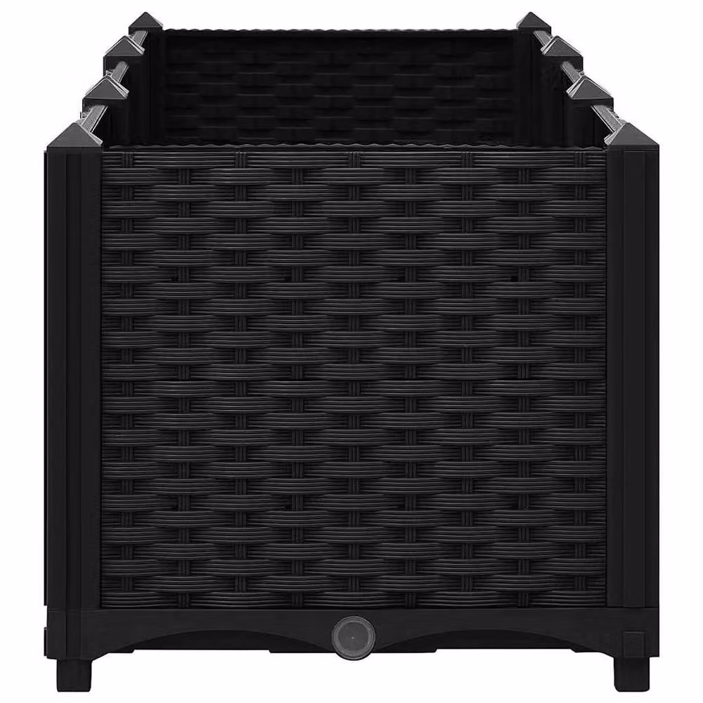 Berkfield Home Black Polypropylene Raised Bed W/D/H: 120 x 40 x 38 cm – 2