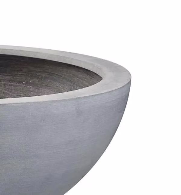 Primrose Lismore Round Indoor Outdoor Garden Planter, Grey, Diameter: 90 cm – 3