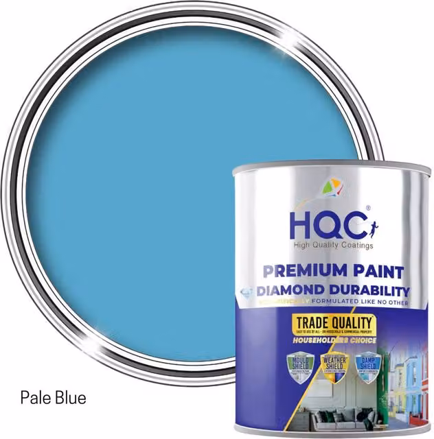 HQC Water Based Opaque Wood Paint in Blue, 20 l