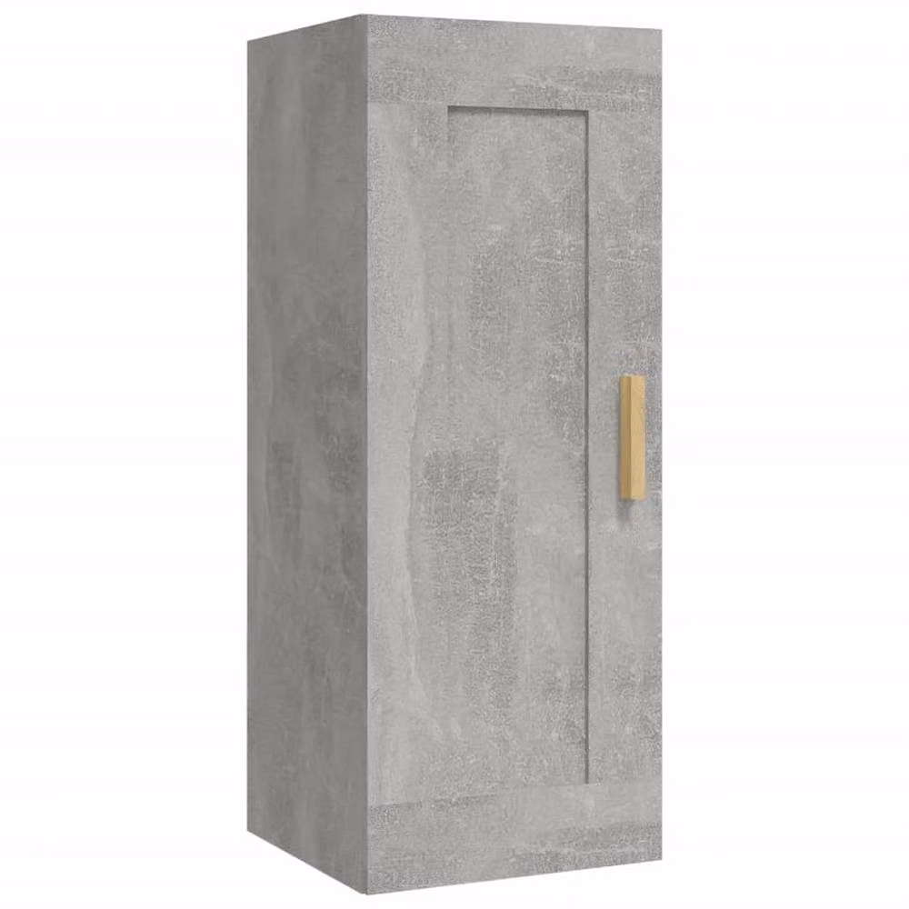 Berkfield Home Wall Mounted Cabinet in Concrete Grey, W/D/H: 35 x 34 x 90 cm – 2