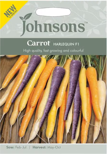 Mr Fothergill's Carrot Harlequin F1 Multicolour Vegetable Seeds – 1