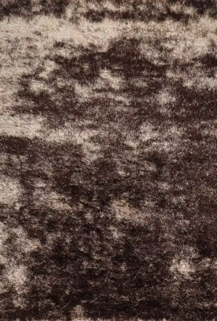 Desire Rugs Modern Abstract Shimmer Shaggy Area Rug in Bronze, W: 80 cm, L: 150 cm