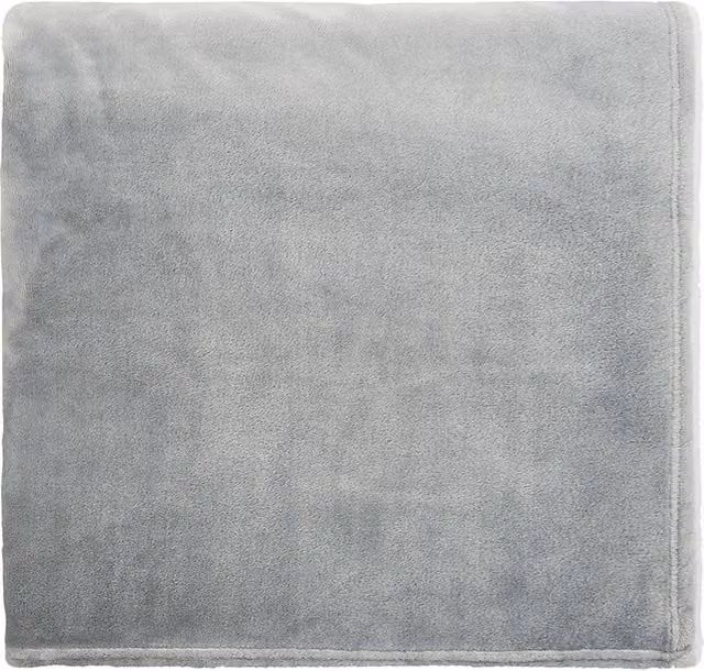 Helena Springfield Grey Fluffy Fleece Throw, W: 140 cm, D: 180 cm