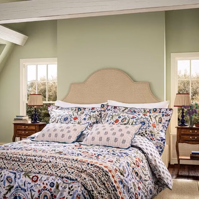 Joules Festival Flowers Kingsize Reversible Cotton Percale Duvet Cover and Pillowcase Set, Navy/Multi, W: 180 cm x L: 200 cm