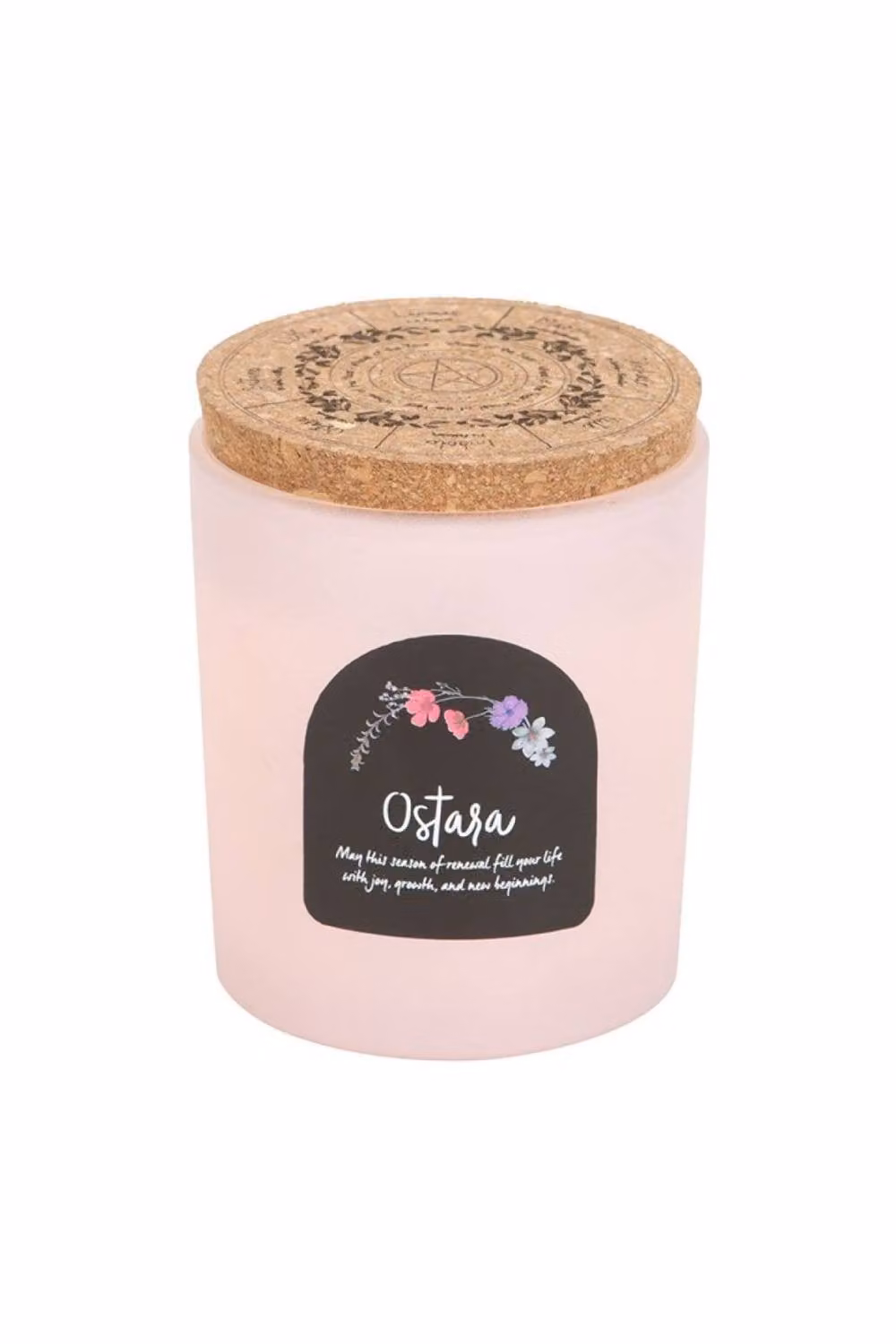 KDMD Ostara Fresh Linen Wheel of the Year Tabletop Candle, Spring Renewal, White – 2