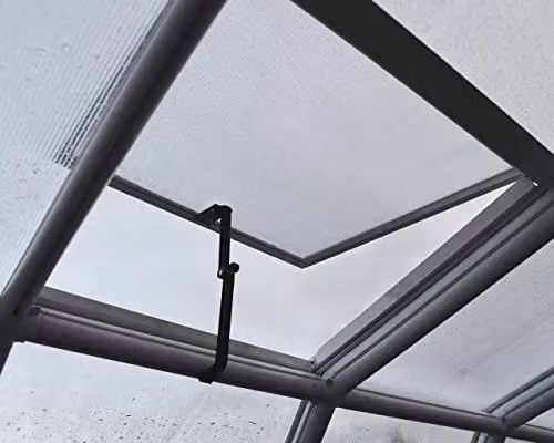Palram Canopia Grand Gardener Greenhouse with Green Resin Frame and Polycarbonate Panels, W: 264.7 cm, D: 264.2 cm, H: 238.2 cm – 3