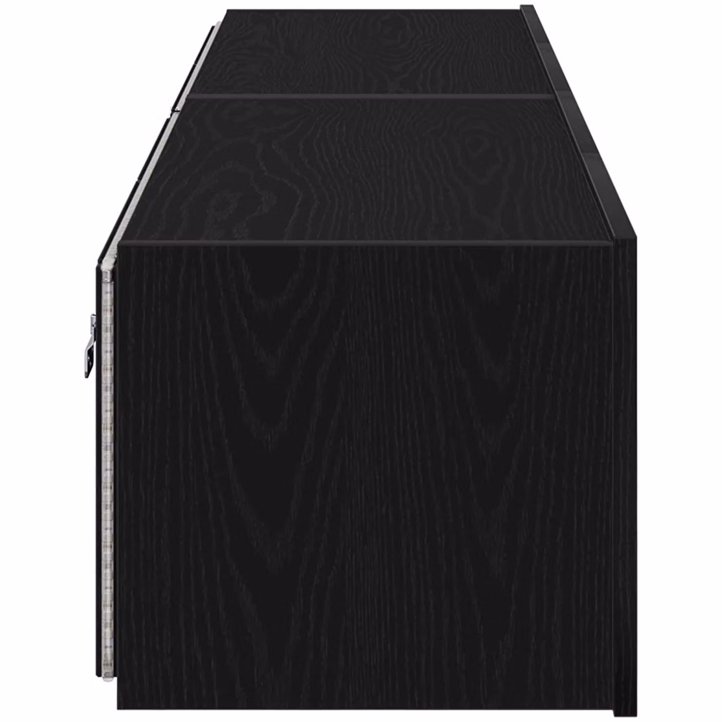 Berkfield Home Set of 2 Modern TV Wall Cabinets with LED Lights in Black Oak, W/D/H: 80 x 35 x 31 cm – 5