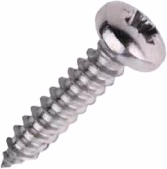 Securpak Silver Galvanised Steel Pozidriv Self-Drilling Pan Head Screws, Pack of 40