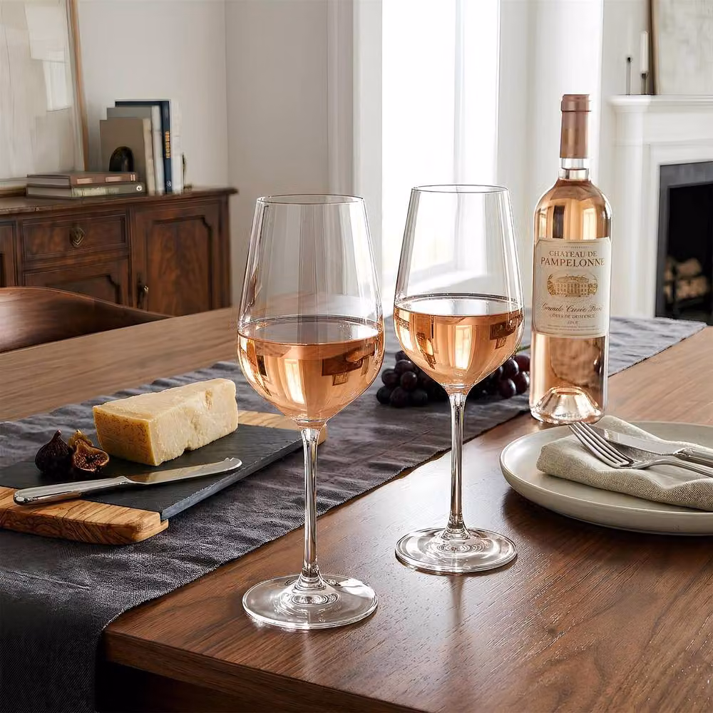 Argon Tableware Knightsbridge Lead-Free Crystal Rosé Wine Glasses, 540ml, Pack of 6, Transparent – 2