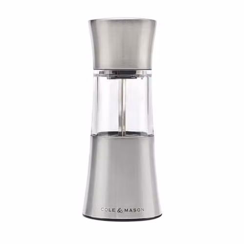Cole & Mason Stadhampton Chilli and Spice Mill in Silver Stainless Steel, Height: 16.5 cm