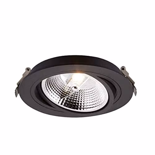 Netlighting Chuck Recessed Downlight, Black, GU10 – 1