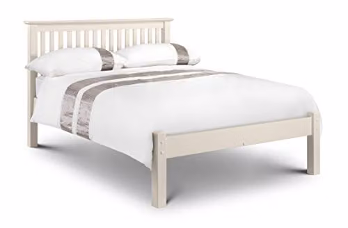 Julian Bowen Barcelona Low Footend Bed in White Lacquered Pine