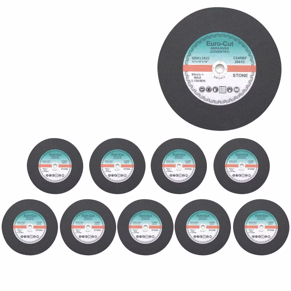Pegdev Professional Stone and Metal Cutting Disc, Black, Diameter: 300 mm, Pack of 20 – 3