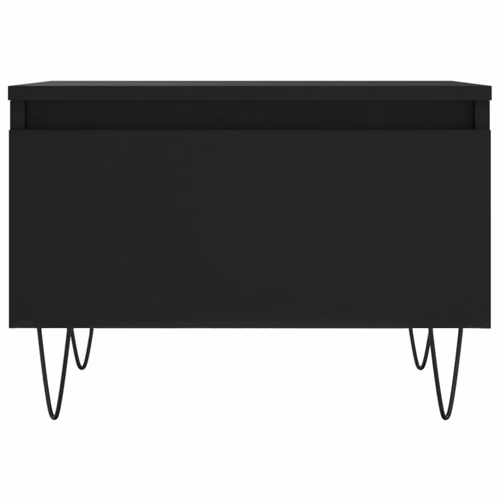 Berkfield Home Modern Nested Coffee Tables, 2 Piece Set, Black, W/D/H: 50 x 46 x 35 cm – 4