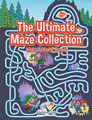 Kreative Kids The Ultimate Maze Collection Kids Activity Book, Multicolour
