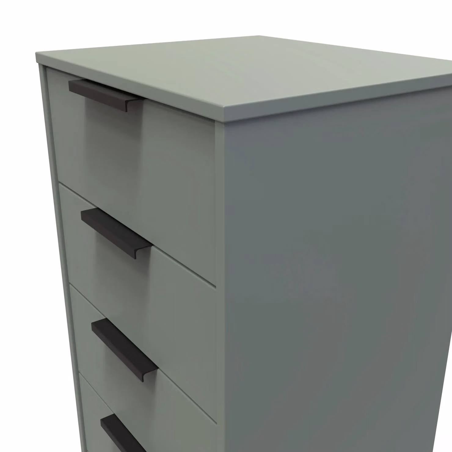 2 U Fuji 5 Drawer Tall Bedside Chest in Pale Green, Ready Assembled – 3