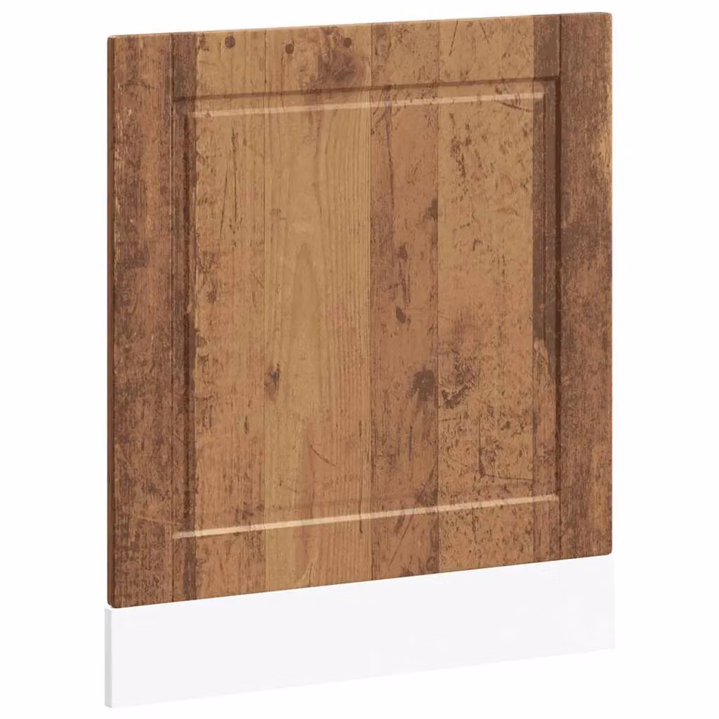 Berkfield Home Porto Old Wood Dishwasher Panel, Brown Engineered Wood, W/D/H: 60 x 1.5 x 67 cm – 2