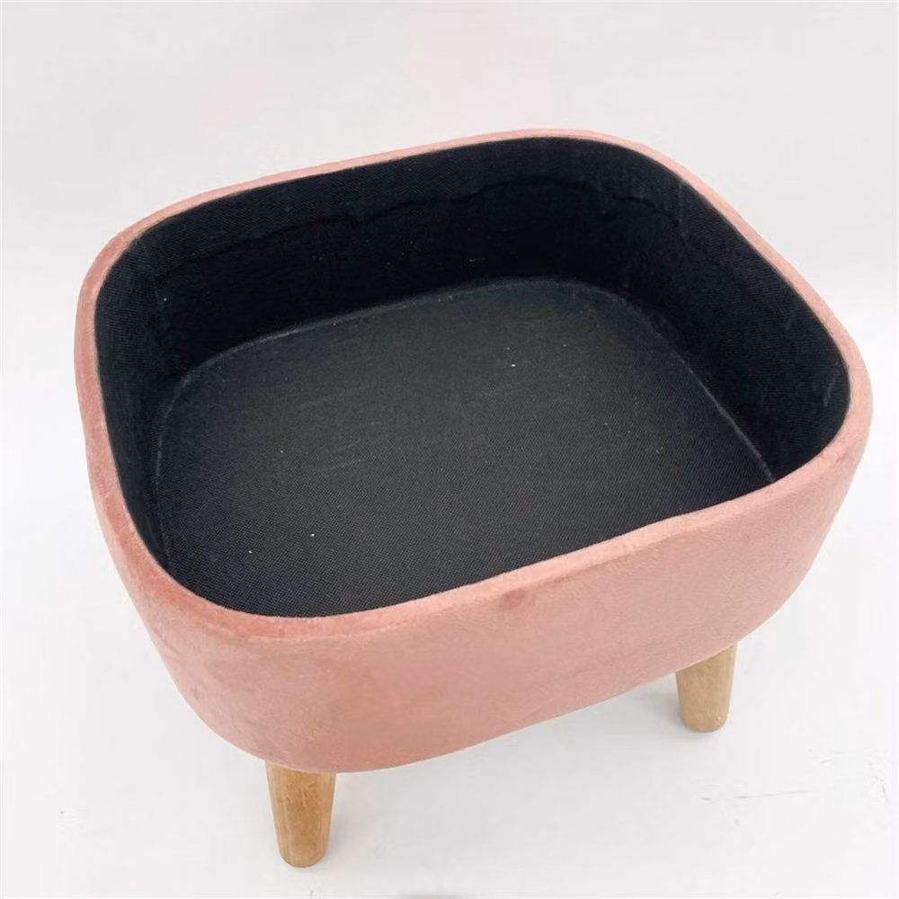 Nordara Pink Velvet Lift Top Storage Ottoman Footstool, W: 110 cm, D: 35 cm, H: 35 cm – 3