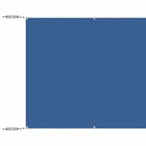 vidaXL Vertical Wall-Mounted Awning in Blue Oxford Fabric, W: 60 cm, L: 800 cm