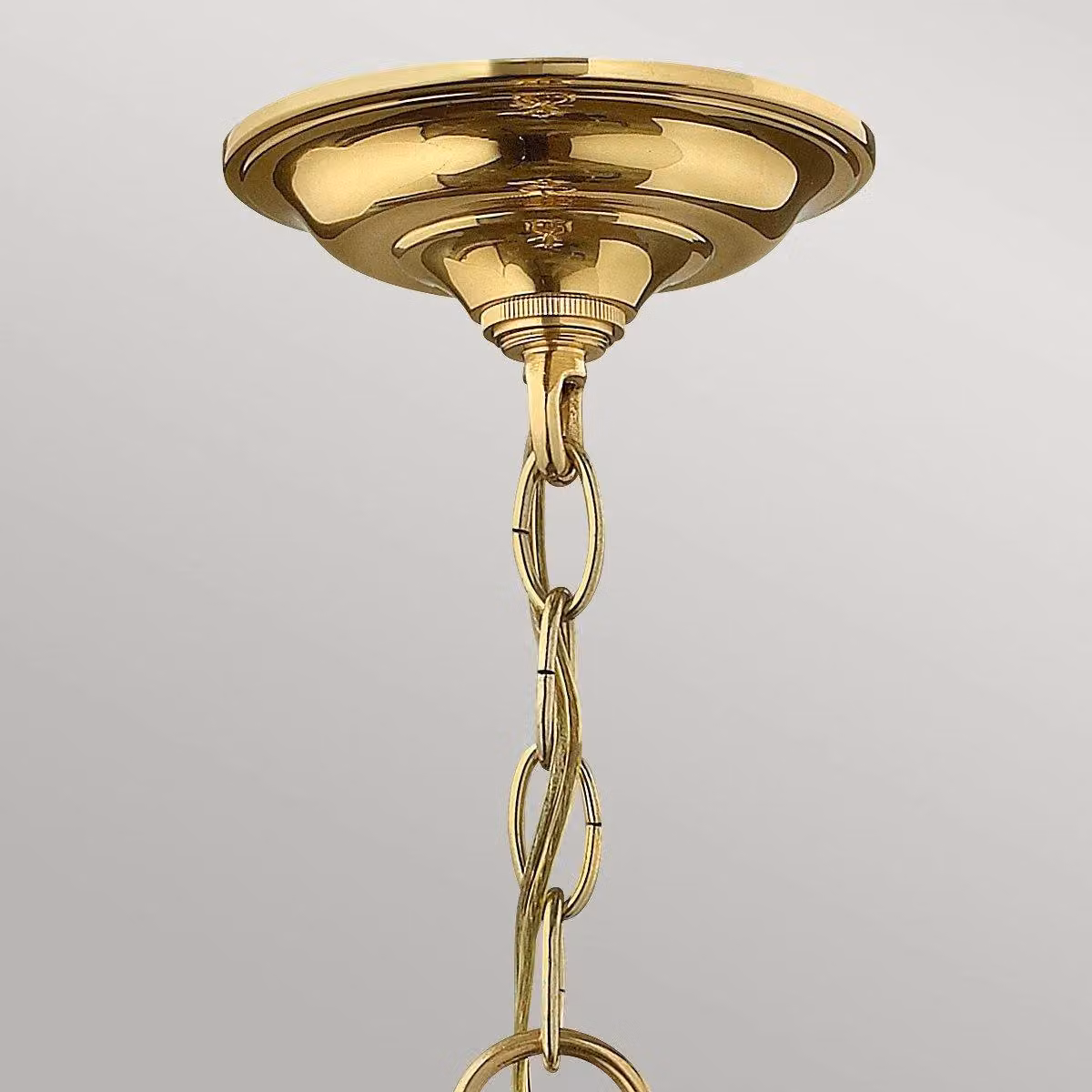 Netlighting Gentry 4 Light Medium Ceiling Lantern Pendant in Polished Brass and Glass with E14 Base – 2