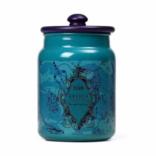 Disney Ursula Inspired Sea Flower and Black Pearl Scented Candle, 430 g – 1