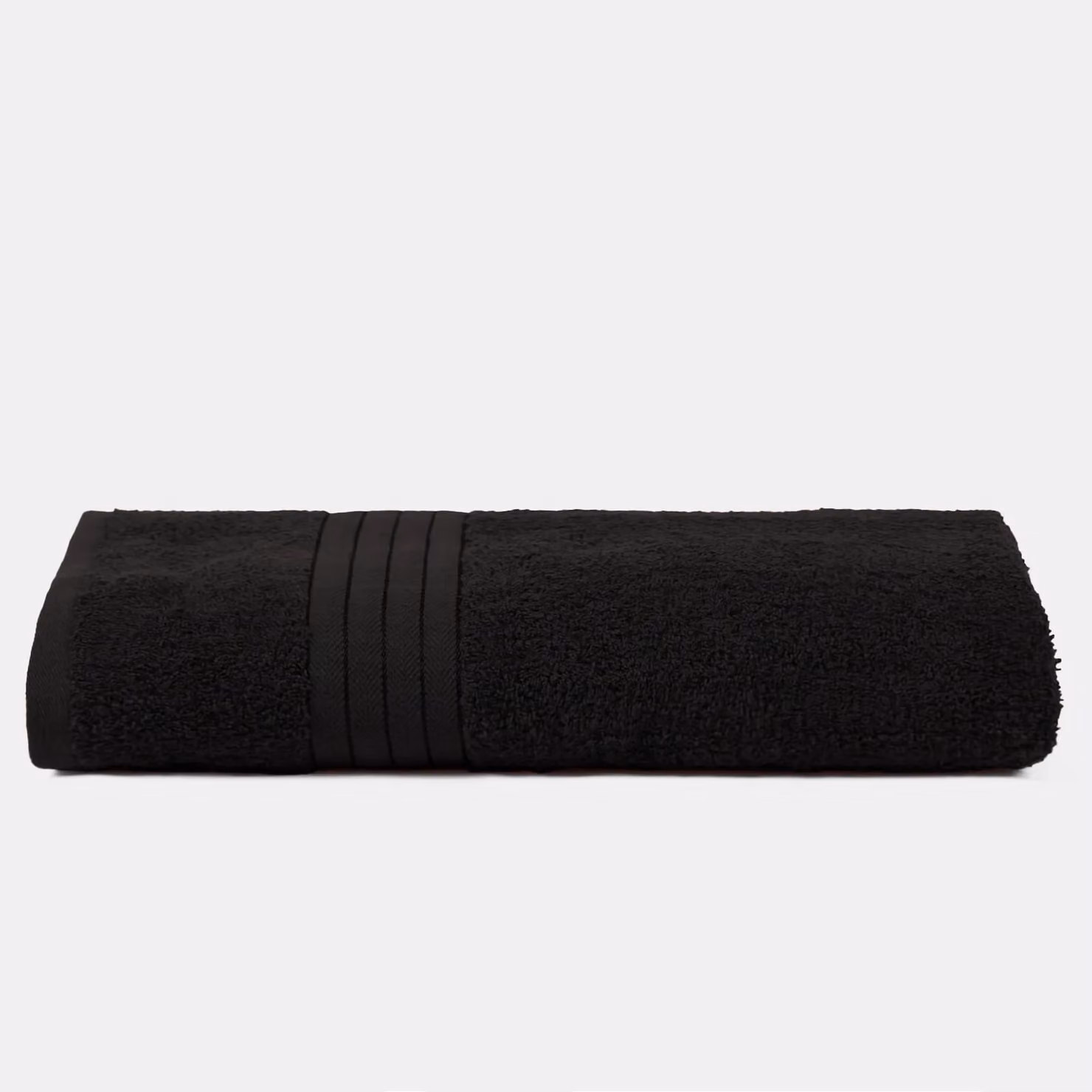 OHS Luxury Fluffy Black Cotton Terry Hand Towel – 1