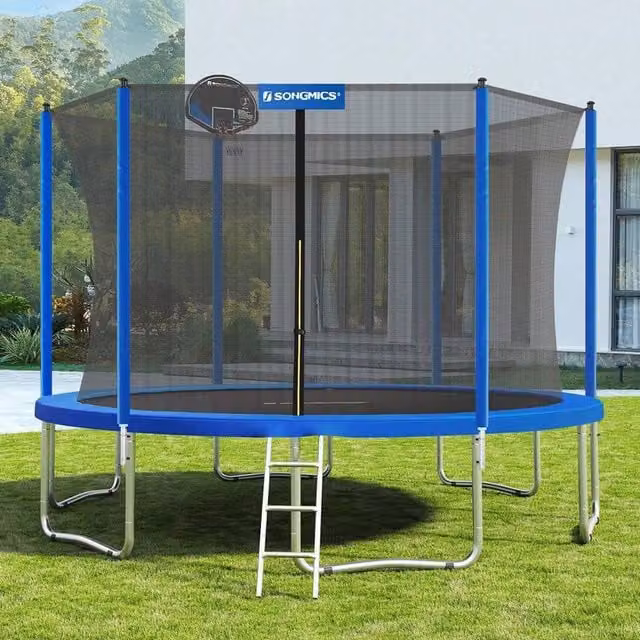 SONGMICS 12ft Trampoline Safety Pad Mat in Blue