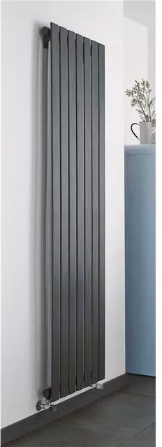 Clifton Anthracite Vertical Single Panel Radiator, H 160 cm x W 55 cm – 1
